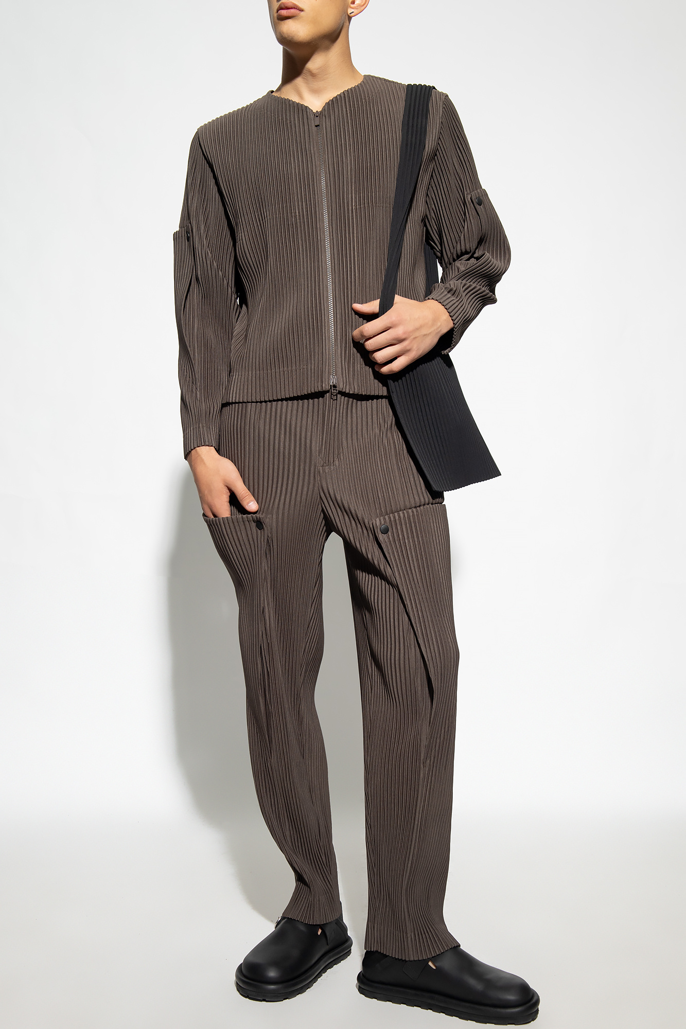 Brown Pleated trousers Issey Miyake Homme Plisse - Vitkac Canada